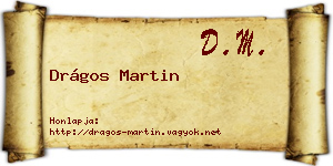 Drágos Martin névjegykártya